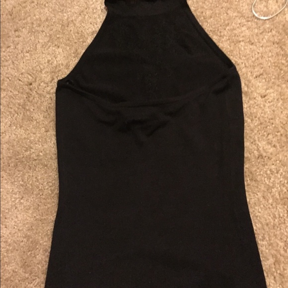 Cache black top with Rhinestone design - Picture 4 of 4